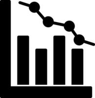 wirtschaftlich Abschwung Vektor Symbol Design