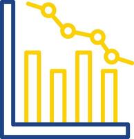 wirtschaftlich Abschwung Vektor Symbol Design