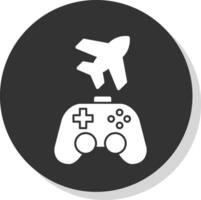 Spiel Flugzeug Vektor Symbol Design