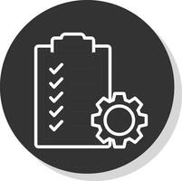 Projektmanagement-Vektor-Icon-Design vektor