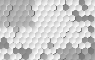 abstrakt vit bakgrund av instansad yta hexagon, honungskaka modern mönster begrepp, kreativ ljus och skugga stil. geometrisk maska minimal rena lutning Färg för tapet.vektor illustration vektor