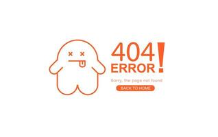 modern minimal av 404 fel sida för hemsida, 404 fel de sida inte hittades med död- spöke. begrepp tecknad serie skära tema webb baner, länk till tömma icke existerande sida. arbetare reparationer hemsida vektor