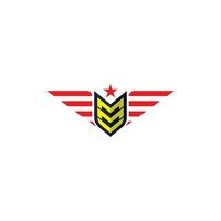 Emblem Flügel Logo vektor