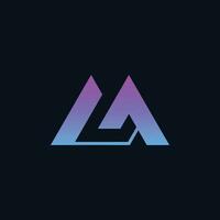 elegant modern ml oder lm Logo. vektor