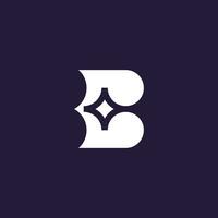 Brief b Star Logo. Star Buch Logo. Bildung Buch Monogramm vektor