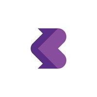Brief b Liebe Logo. lila Herz Brief b. Liebe Beziehung Monogramm vektor