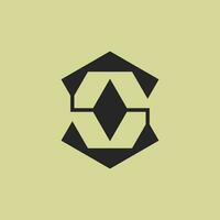 abstrakt elegant Initiale Brief s Luxus Monogramm Logo vektor