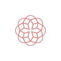 elegant und einfach geometrisch Star Mandala Logo vektor