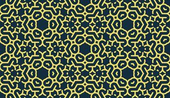 abstrakt geometrisch Gelb schwarz nahtlos Muster vektor