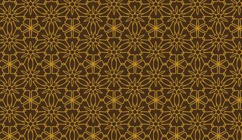 abstrakt Luxus elegant Gold und braun Blumen- nahtlos Muster vektor