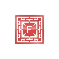 Initiale Brief f Logo, elegant Platz Emblem Muster. vektor