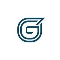 Brief gg oder doppelt G Logo vektor