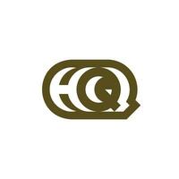 Brief hq oder qh Logo vektor