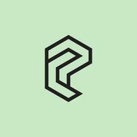 modern und minimalistisch Initiale Brief pc oder vgl Monogramm Logo vektor