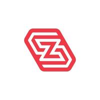 modern och minimalistisk första brev zs eller sz monogram logotyp vektor
