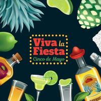 viva Fiesta realistisch Rahmen vektor