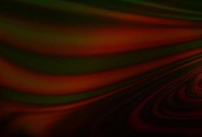 dunkelgrüner, roter Vektorhintergrund mit abstrakten Linien. vektor