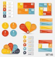 samling av infografiska mallar för affärsvektorillustration vektor