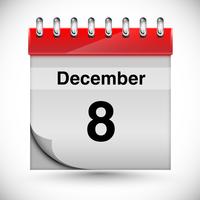 Kalender für Dezember, Vektor