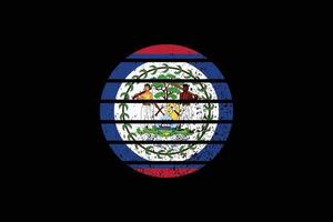 Grunge-Stil-Flagge von Belize. Vektor-Illustration. vektor