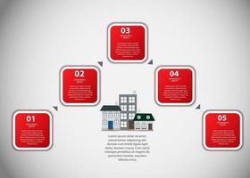 Infografik-Geschäftsschablonen-Vektorillustration vektor