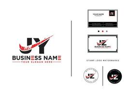 kreativ jy lyx borsta logotyp, ny brev jy företag logotyp för din varumärke vektor