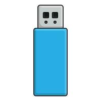 USB Blitz Fahrt eben Vektor Illustration zum Netz Design Element