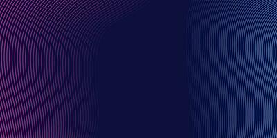 abstrakt bunt Technologie Linie Welle Hintergrund, modern lila Blau Gradient fließend Welle Linien. futuristisch Technologie Konzept. Vektor Illustration