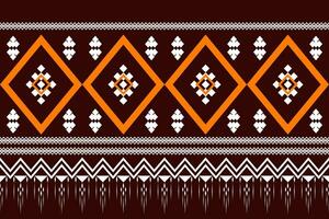 geometrisk etnisk mönster traditionell design för bakgrund, matta, tapeter, kläder, inslagning, batik, tyg, vektor illustration broderi stil.
