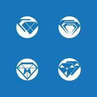 Schmuck Linie Kunst Diamant Logo Symbol und Symbol vektor