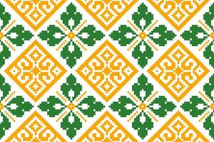 natur årgångar korsa sy traditionell etnisk mönster paisley blomma ikat bakgrund abstrakt aztec afrikansk indonesiska indisk sömlös mönster för tyg skriva ut trasa klänning matta gardiner och sarong vektor