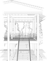 3D-Darstellung des Bauvorhabens vektor