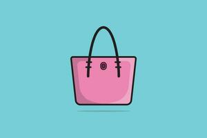 Dame schön Geldbörse oder Tasche Vektor Illustration. Schönheit Mode Objekte Symbol Konzept. Neu Ankunft Frauen Abend Veranstaltung Geldbörse Vektor Design.