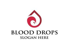 Blut fallen Symbol zum Gesundheit Geschäft vektor