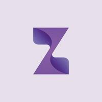 z brev 3d logotyp vektor