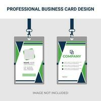professionell företag id kort design, resten vektor