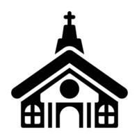 Glyphen-Symbol der Kirche vektor