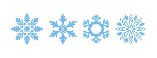 Schneeflocken Symbole. Schneeflocken Abzeichen. Schneeflocke anders Symbole. Vektor skalierbar Grafik