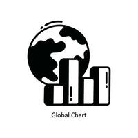 global Diagram klotter ikon design illustration. skola och studie symbol på vit bakgrund eps 10 fil vektor