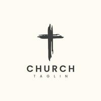 kreativ Kirche Logo Symbol Vektor Konzept Inspirationen