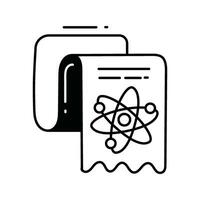 Labor dokumentieren Gekritzel Symbol Design Illustration. Wissenschaft und Technologie Symbol auf Weiß Hintergrund eps 10 Datei vektor