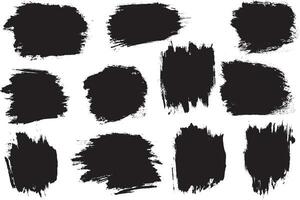 Tinte schwarz Farbe Bürste Schlaganfall Textur betrübt Hintergrund vektor