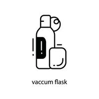 Vakuum Flasche Gekritzel Symbol Design Illustration. Reise Symbol auf Weiß Hintergrund eps 10 Datei vektor
