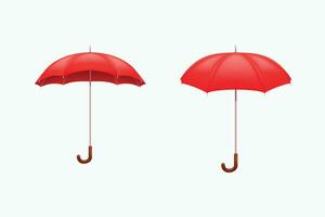 Regenschirme isoliert auf Weiß vektor