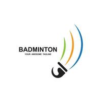 badminton logo vektor ikon design design