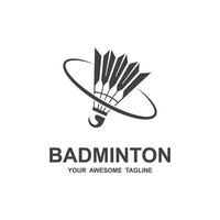 Badminton-Logo Vektor-Symbol Illustration Design vektor