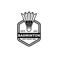 Badminton-Logo Vektor-Symbol Illustration Design vektor