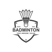 Badminton-Logo Vektor-Symbol Illustration Design vektor