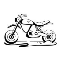 trendig öken- motorcykel vektor