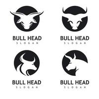 bull head logo bilder vektor